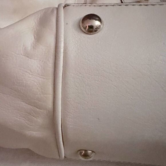 Vintage Gucci Pop Ivory leather tote bag with white bamboo handles - Picture 13 of 16